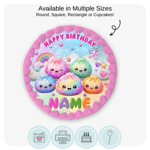 Squishy Dumpling Edible Cake Topper