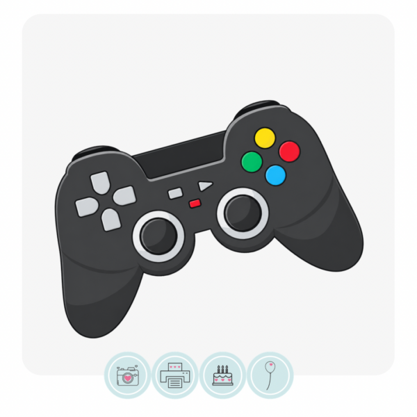 Game Controller Acrylic Cake Charm Topper