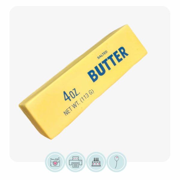 Squishy Butter Acrylic Cake Charm Topper