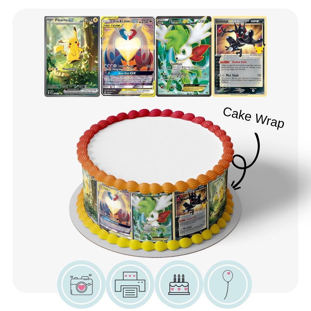 Cake Wrap // Pokemon Card Inspired
